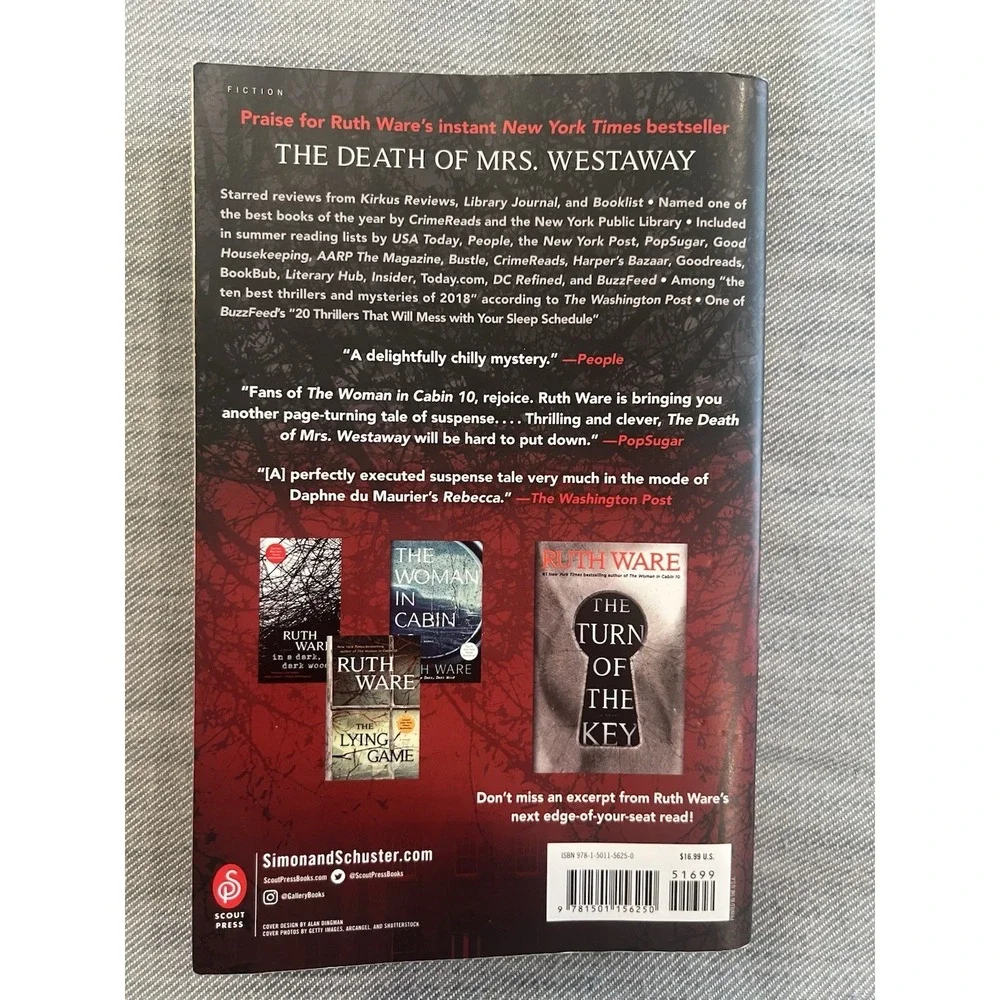 Death of Mrs. Westaway by Ruth Ware (2019, Trade Paperback)